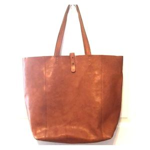 Lucky Brand “The Point Tote” in cognac leather